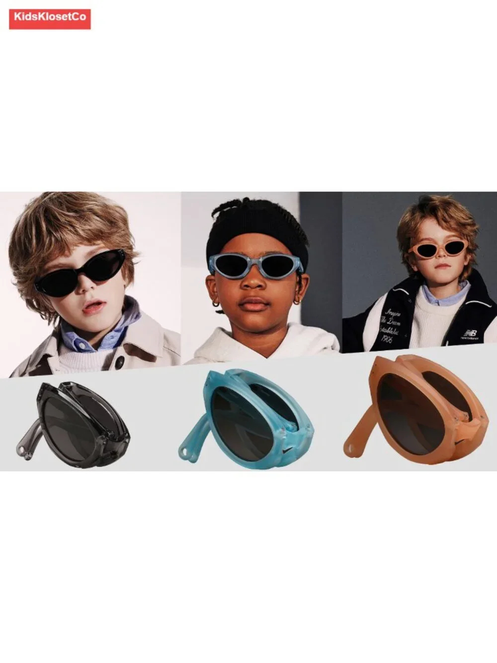 Kids Polarized Sunglasses Foldable Cat Eye UV400 Protection